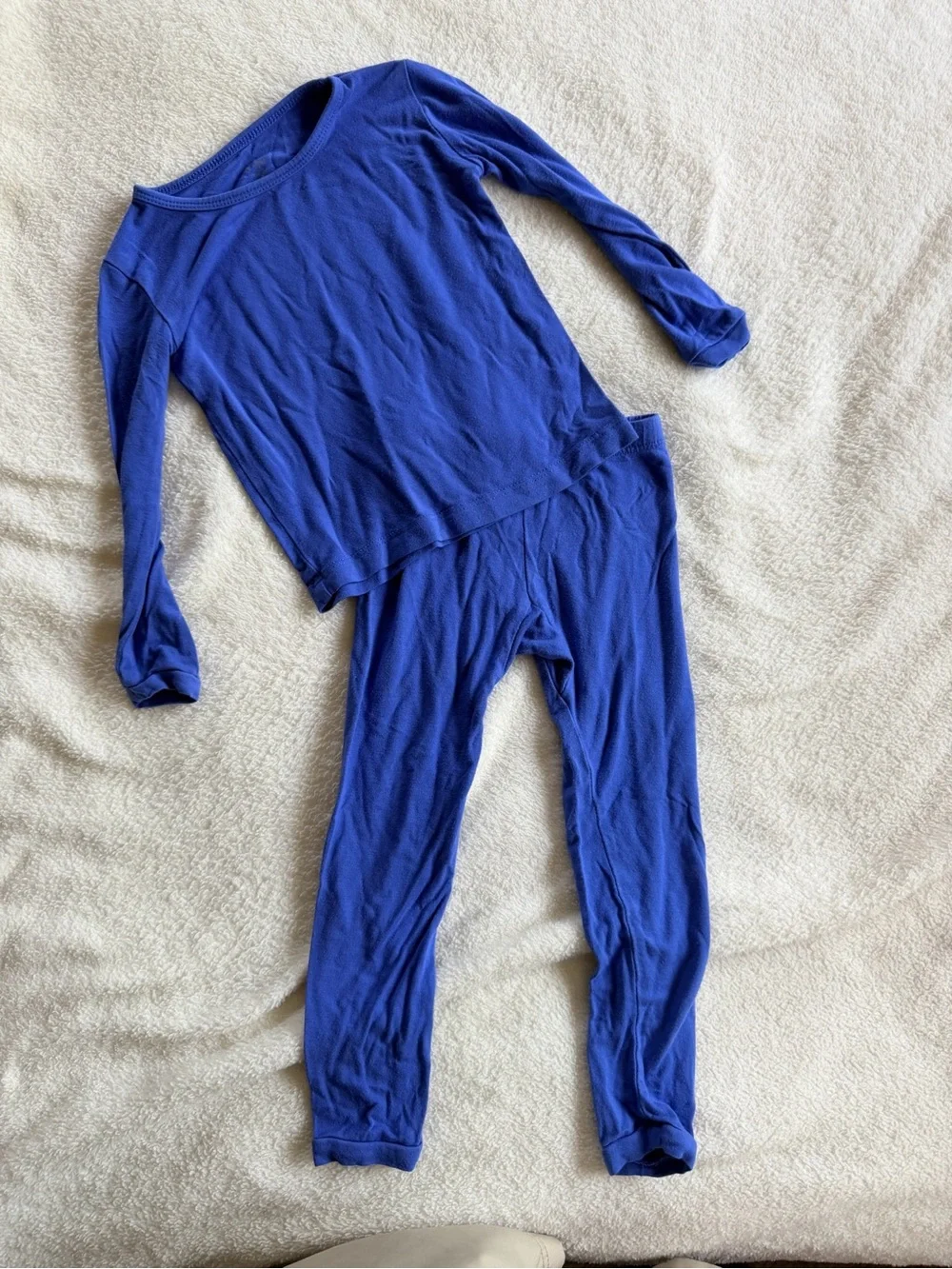 Kyte Baby Bamboo Long Sleeve Pajama Set Royal Blue Size 18-24 Months - Picture 2 of 3